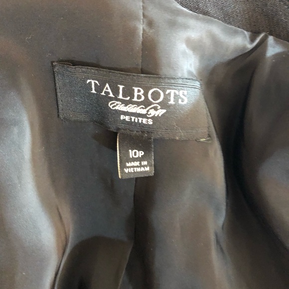 Talbots Two Button Black Short Jacket - Picture 7 of 8